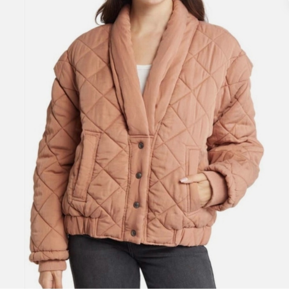 Cozy Blank NYC Women's Quilted Puffer Jacket - M.